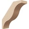 Ekena Millwork 3-inch W x 10-inch D x 10-inch H Funston Rough Cedar Woodgrain TimberThane Knee Brace, Primed BRCUR03X10X10FSTRCPR - alternate 1